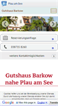 Mobile Screenshot of gutshaus-barkow.de